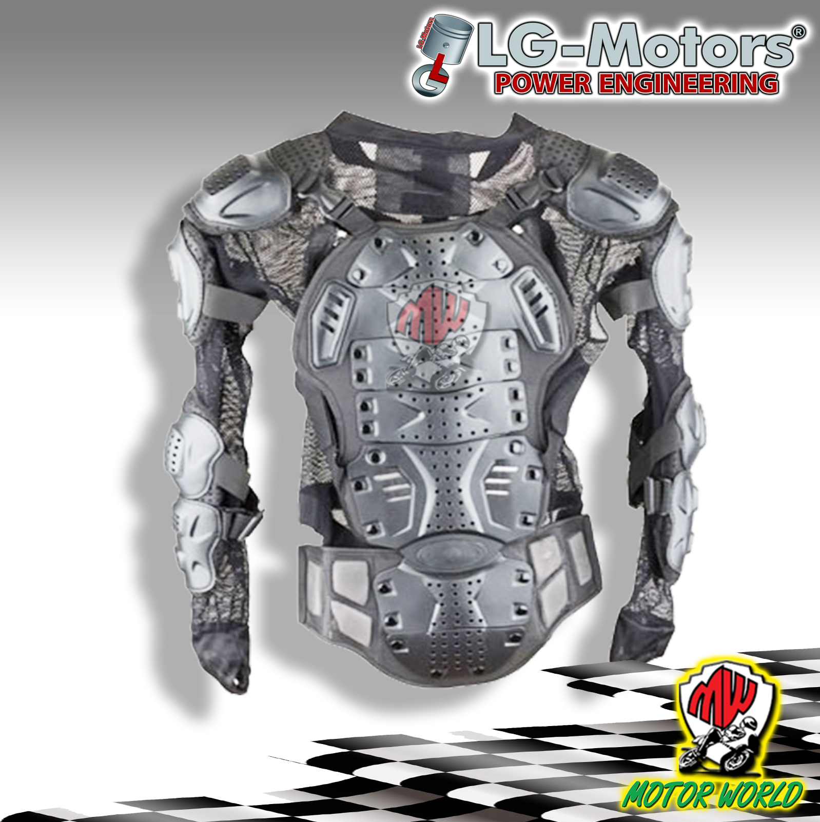 CASCO ACCESSORI CORPETTO PETTORINA MOTO CROSS ARMATURA TUTA CROSS ENDURO TRIAL QUAD TAGLIA L