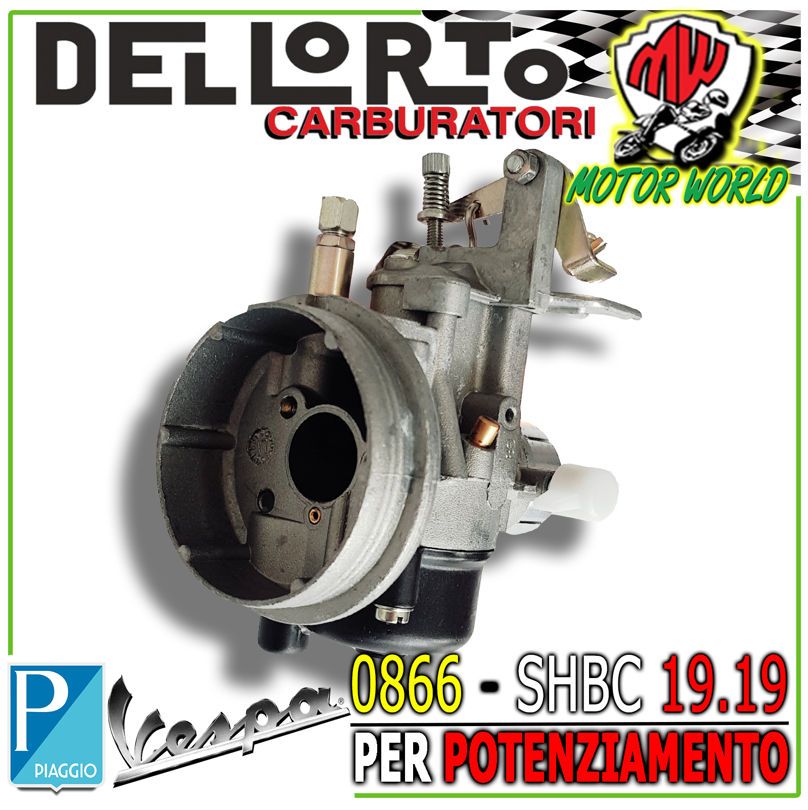 Carburatore Dell'Orto SHBC 19-19E Vespa HP 50cc