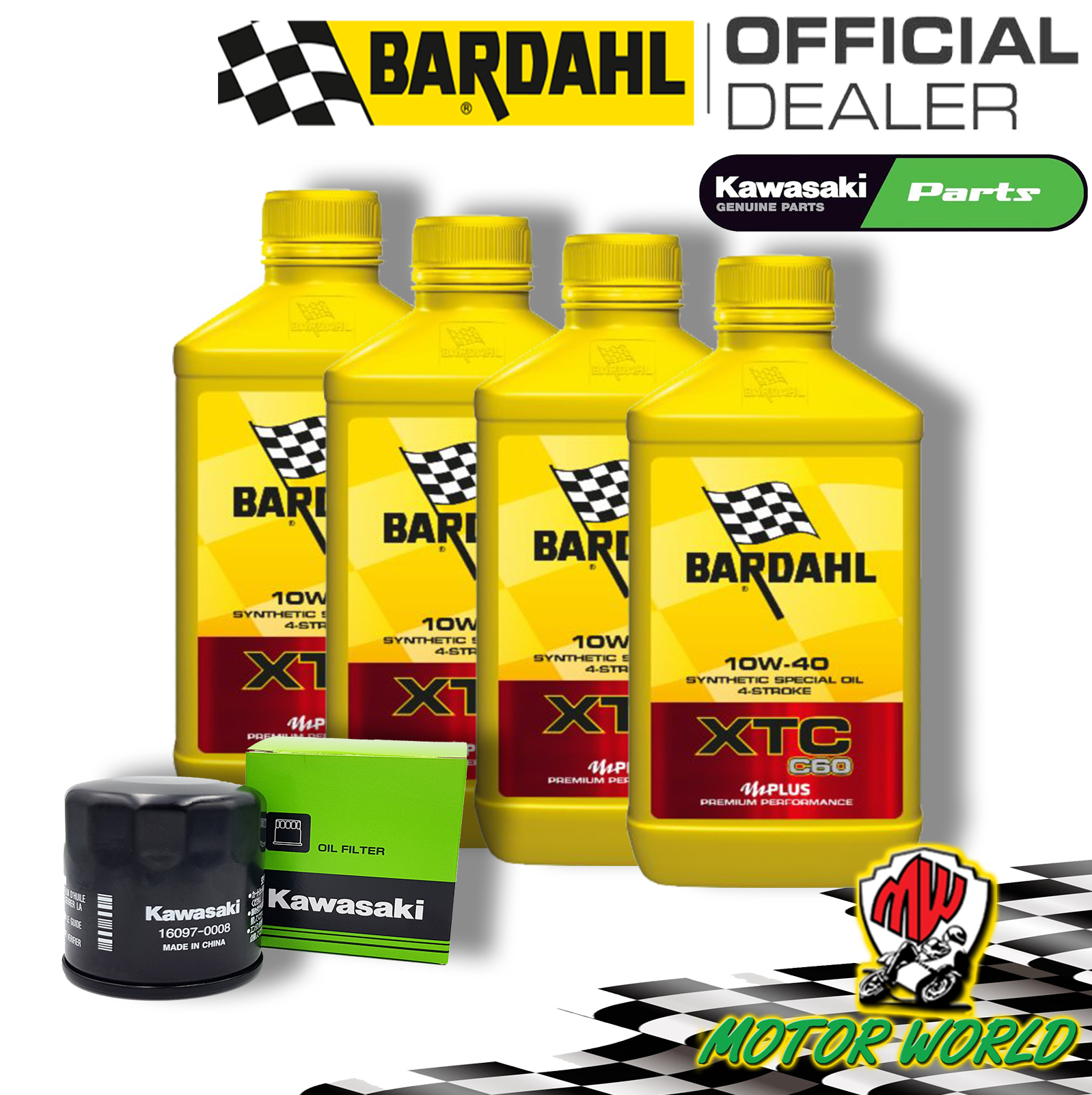 KIT TAGLIANDO OLIO MOTORE BARDAHL XTC C60 10W40 SINT X CITING 500 2007