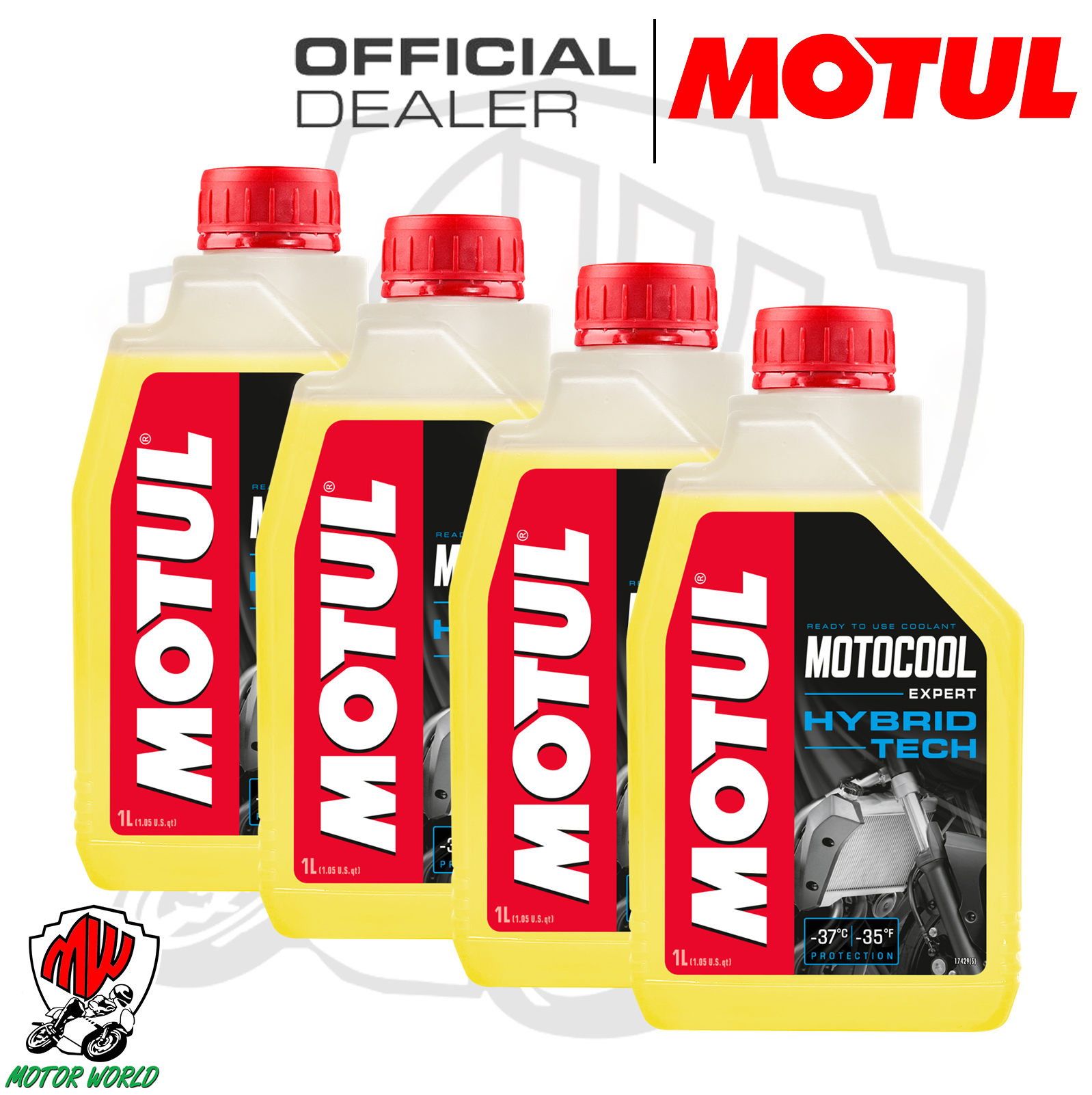 LIQUIDO RADIATORE ROSSO MOTUL MOTO AUTO REFRIGERANTE ANTIGELO 5